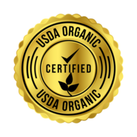 usda biologico certificato distintivo, sigillo, unito stati Dipartimento di agricoltura certificazione logo, etichetta, cibo produzione elemento, proteggere naturale risorse e sicurezza cibo design png