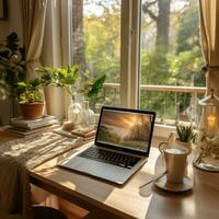 Work from home - Remote work setups and technology photo