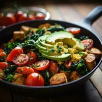 Tofu scramble. savory protein-packed and filling photo