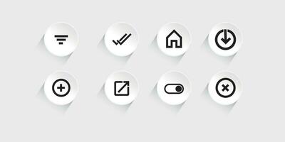 Set of Website icon vector. Communication icon symbol vector