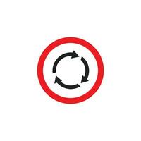 road sign icon vector