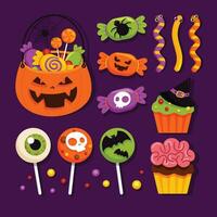 Happy halloween collection vector