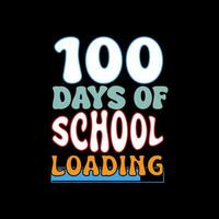 100 days of school loading vector