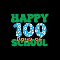 Happy 100 days of school vector