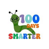 100 days smarter vector