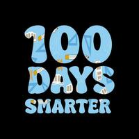 100 days smarter vector