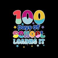 100 days of school loading it vector