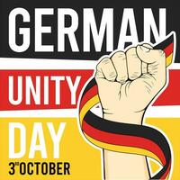 Happy German Unity Day Vector