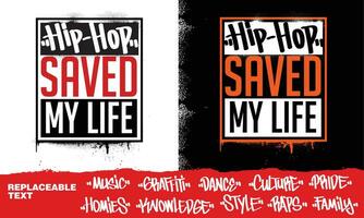 Urban street art hip-hop graffiti designs. Streetwear typography vector illustrations.