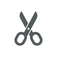 Scissor icon in flat style. Cutting hair equipment vector illustration on isolated background. Hairdressing sign business concept.