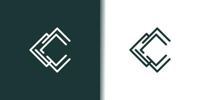 Letter C logo design element vector with modern concept
