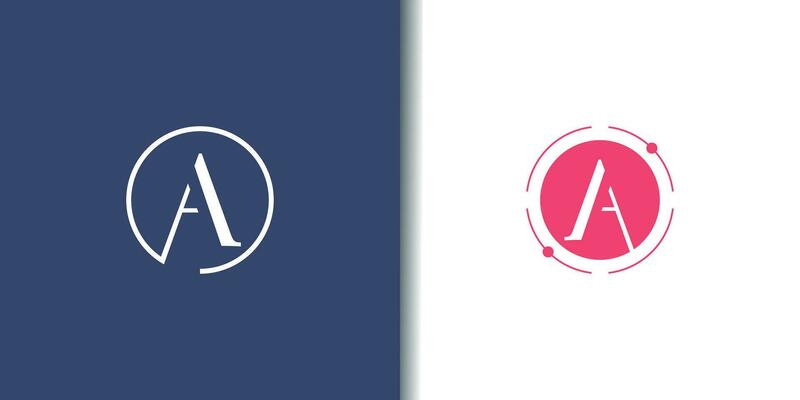 Letter A logo design element vector with modern concept