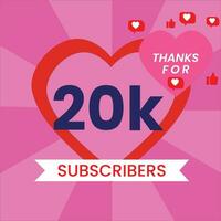 Thanks for 20k subscriber vector