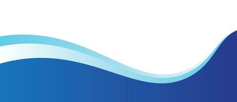 abstract blue wave background vector