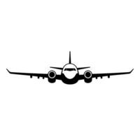 airplanes vector icon on white background, plane logo