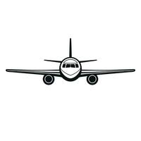 airplanes vector icon on white background, plane logo