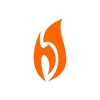 Fire flame icon logo vector template.