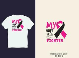 international day against breast cancer typography t shirt design vector