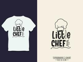 comida y cocina tipografía t camisa diseño vector