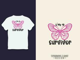 international day against breast cancer typography t shirt design vector