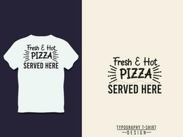comida y cocina tipografía t camisa diseño vector