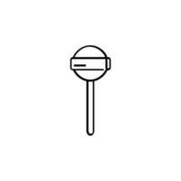 Lollipop Line Style Icon Design vector