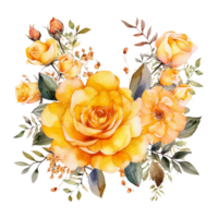 acquerello floreale fiore disegno, acquerello fiore accordi floreale, acquerello fiore disegno, fiore sublimazione floreale clipart, nozze decorazione, ai generato png
