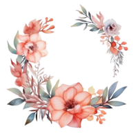 Watercolor Floral Flower Design, Watercolor Flower Arrangements Floral, Watercolor Flower Design, Flower Sublimation Floral Clipart, Wedding Decoration, AI Generated png