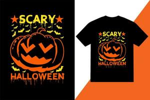 Scary Halloween T shirt Design Halloween t shirt design vector