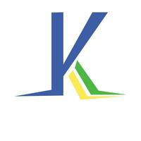 letra k monograma logo vector diseño vector