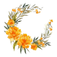 vattenfärg blommig blomma design, vattenfärg blomma arrangemang blommig, vattenfärg blomma design, blomma sublimering blommig ClipArt, bröllop dekoration, ai genererad png