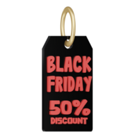 negro viernes descuento 3d icono png