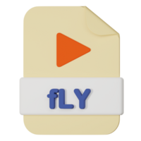 fly filename extension 3d icon png