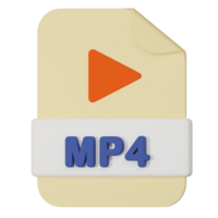 mp4 nome do arquivo extensão 3d ícone png