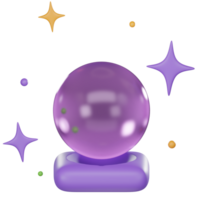 Future Fortune Teller's Crystal Ball 3D png