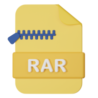 rar nome del file estensione 3d icona png