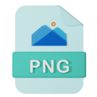 PNG bestandsnaam uitbreiding 3d icoon