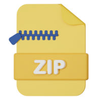 zip filename extension 3d icon png