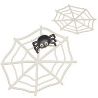 halloween spider web 3D png