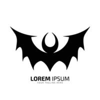 minimal and abstract logo of bat icon bat vector silhouette isolated art