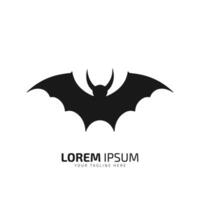 minimal and abstract logo of bat icon bat vector silhouette isolated