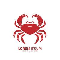 minimal and abstract logo of crab icon crab vector silhouette isolated design art