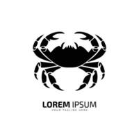 minimal and abstract logo of crab icon crab vector silhouette isolated design art template