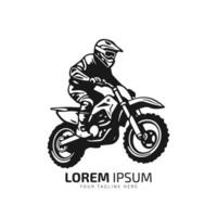 minimal and abstract logo of mud bike icon dirt bike vector silhouette isolated design