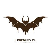 minimal and abstract logo of bat icon bat vector silhouette