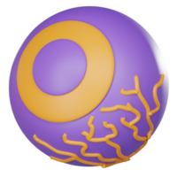 monstros globo ocular dia das Bruxas 3d png