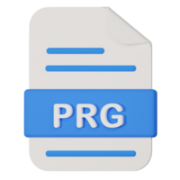 prg filename extension 3d icon png