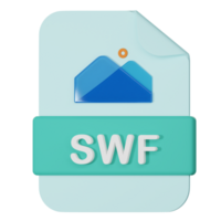 swf filename extension 3d icon png