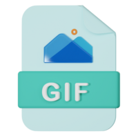 gif nom de fichier extension 3d icône png