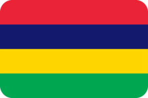 mauritiska flagga av mauritius runda hörn png